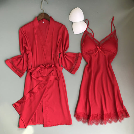 Sexy Satin 2 pc babydoll