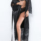 Lace belt robe