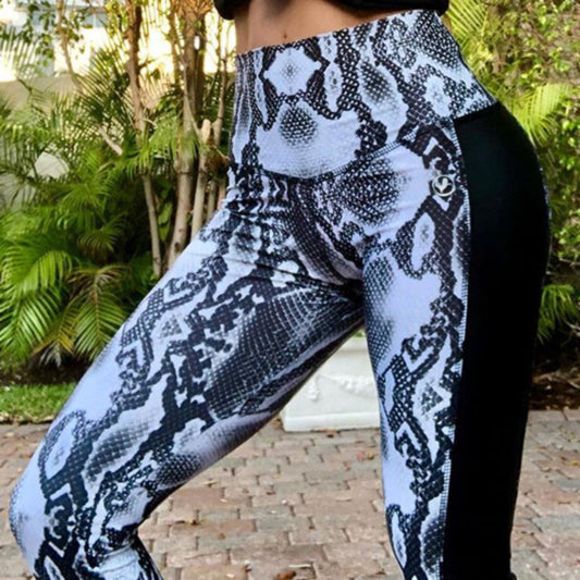 Snake skins hip slim yoga pants