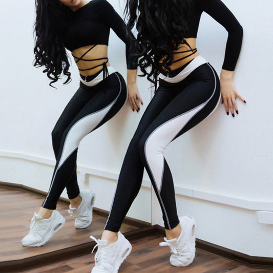 Splice heart yoga pants leggings