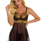 Sexy back split babydoll (with G-strings)