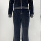 Black Velour Tracksuit