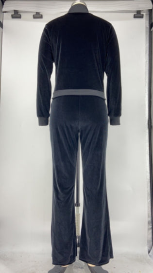 Black Velour Tracksuit